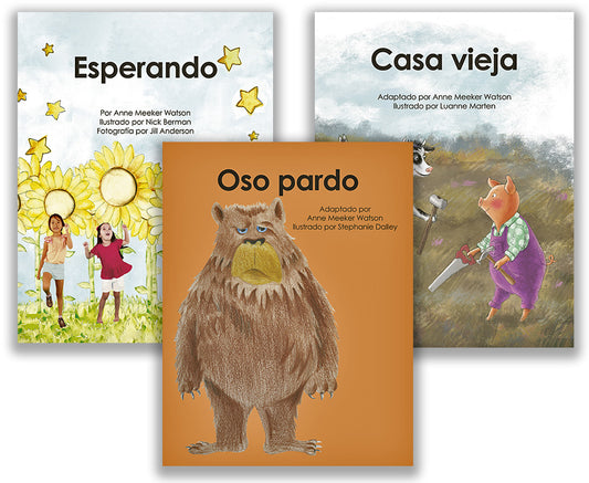 Spanish Supplemental KINDERGARTEN READINESS Educator Kit (3 books/songs+PLAY & LEARN Family Program)